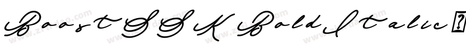 BoostSSK BoldItalic字体转换
